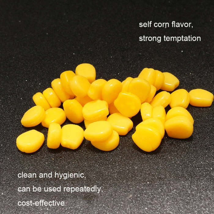 30pcs Large Floating Water Soft Bait Corn Flavor Fake Bait