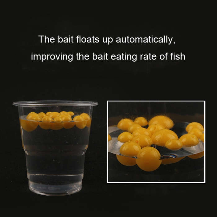 100pcs 10mm TPR Floating Bait Ball Float Water Fake Soft Bait(Orange)