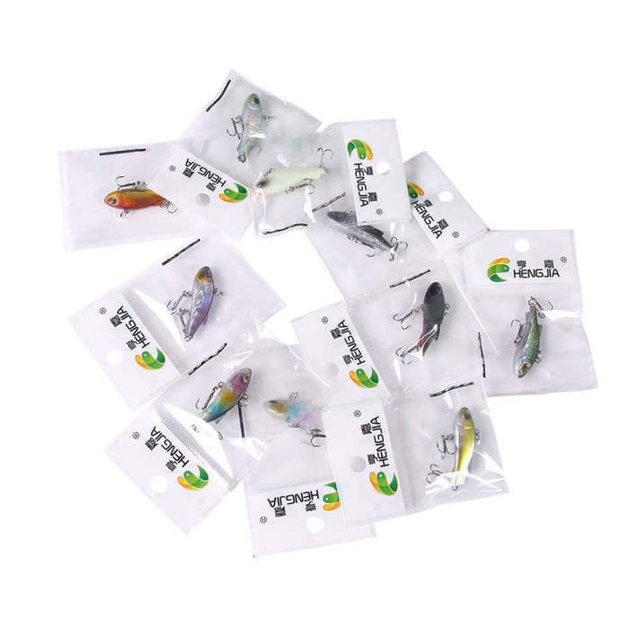 HENGJIA 4cm 4g Submerged Trembler Swimming VIB Luya Fish Bait Microbe Warbler Fake Bait(9)