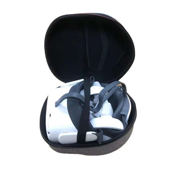 For Quest 1 / 2 Storage Package VR Integrated Glasses Bag Anti-Pressure Dustproof Case(Small Gray)