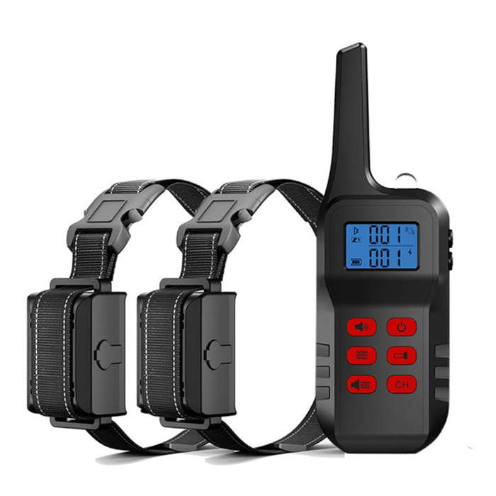 Training Device Automatic Bark Stopper Dog Training Electronic Collar, Style: For-Two-Dog(Red)