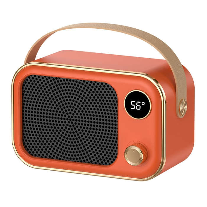 1200W Electric Heater Winter Hand Warmer with Screen Display,EU Plug(Orange)