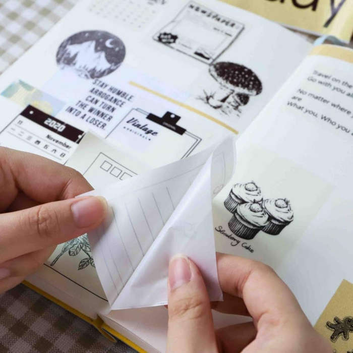For Phomemo M03 Series 3rolls /Pack 80mmx3.5m 10 Years Thermal Self-adhesive Black on White Print...