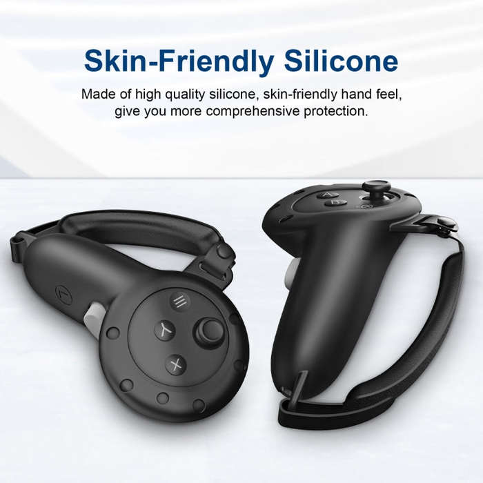 For Quest 3 Handle Silicone Protective Cover VR Accessories(Black)