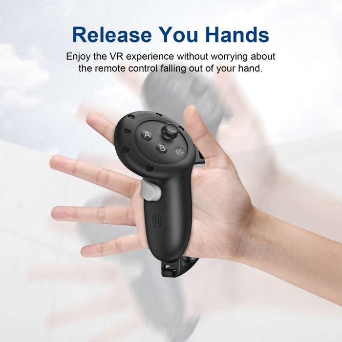For Quest 3 Handle Silicone Protective Cover VR Accessories(Black)