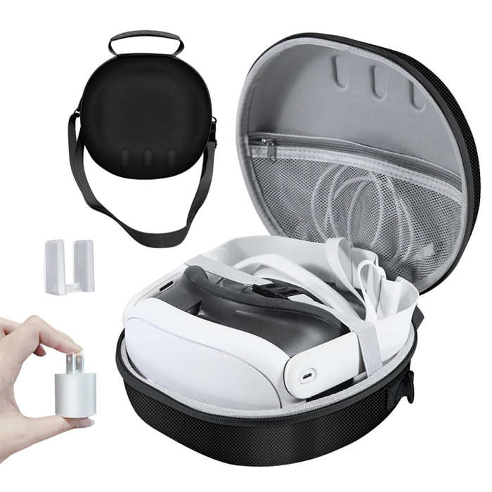 For Quest 3 VR Glasses JYS Storage Bag Anti-Fall Anti-Scratch Carrying Bag(Grey)