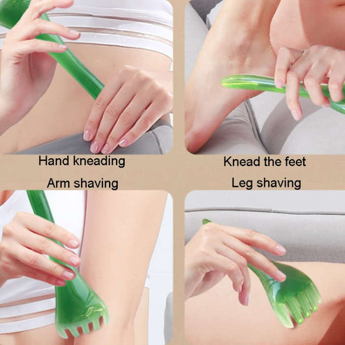 Five Claws Massager Meridian Stress Reducing Massage Comb(Green)