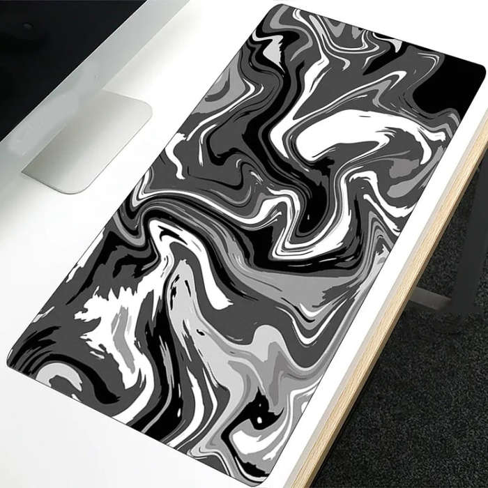 Large Abstract Mouse Pad Gamer Office Computer Desk Mat, Size: 400 x 900 x 2mm(Abstract Fluid 23)