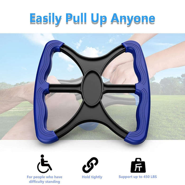 Standing Aid And Handicap Bar With No-Slip Grip Handle For Elderly Disabled(Blue)