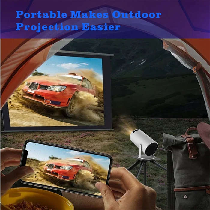 HY300 Smart Projector Android 11.0 System 120 Lumen Portable Projector US Plug