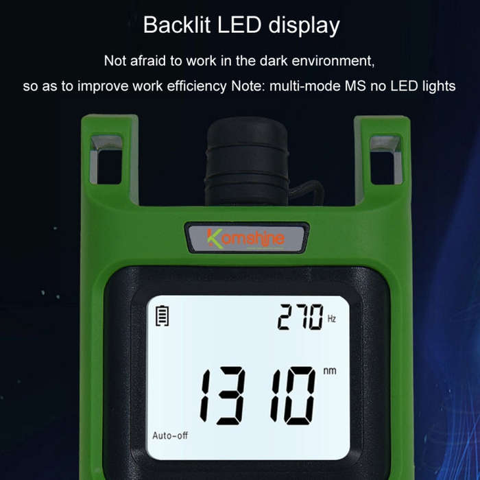 Komshine Handheld Laser Light Source Fiber Tester with LED Backlight, Model: KLS-35-M
