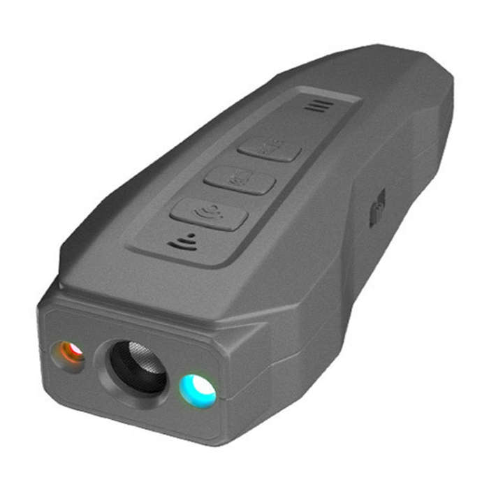 LED Flashing Light Handheld Ultrasonic Bark Arrester Frequency Conversion Training Device(Dark Gray)