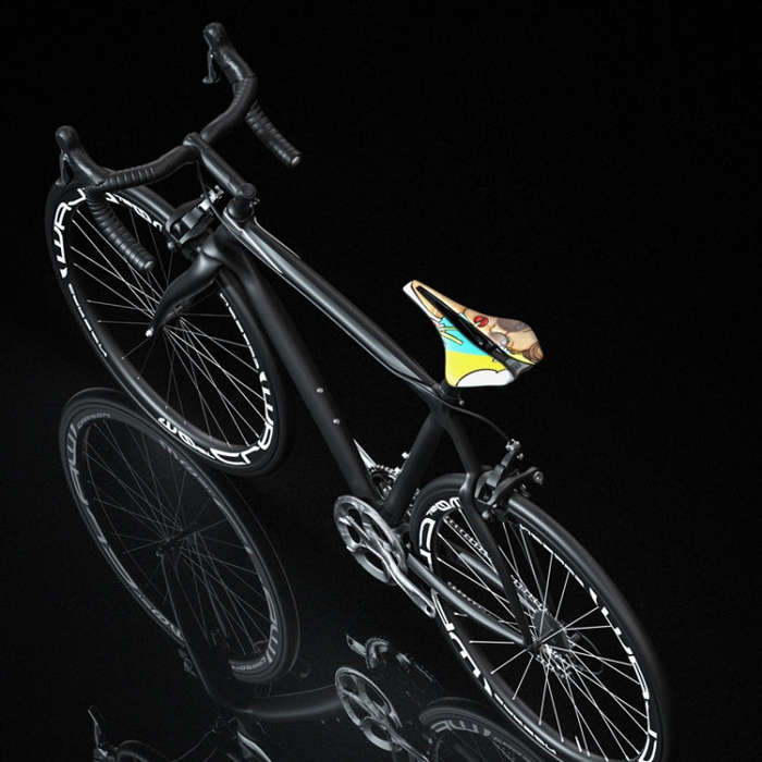 ENLEE E-ZD312 Bicycle MTB Saddle Cushion Super Soft Road Bike Saddle Pads, Model: K Model