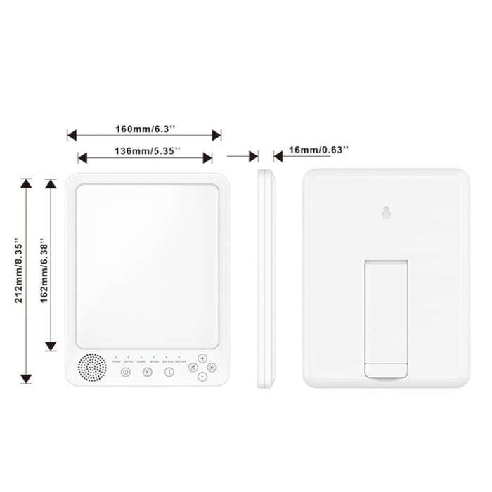 Simulated Sunlight Lamp White Noises Machine SAD Therapy Light With Timer(3 Color Temperature)