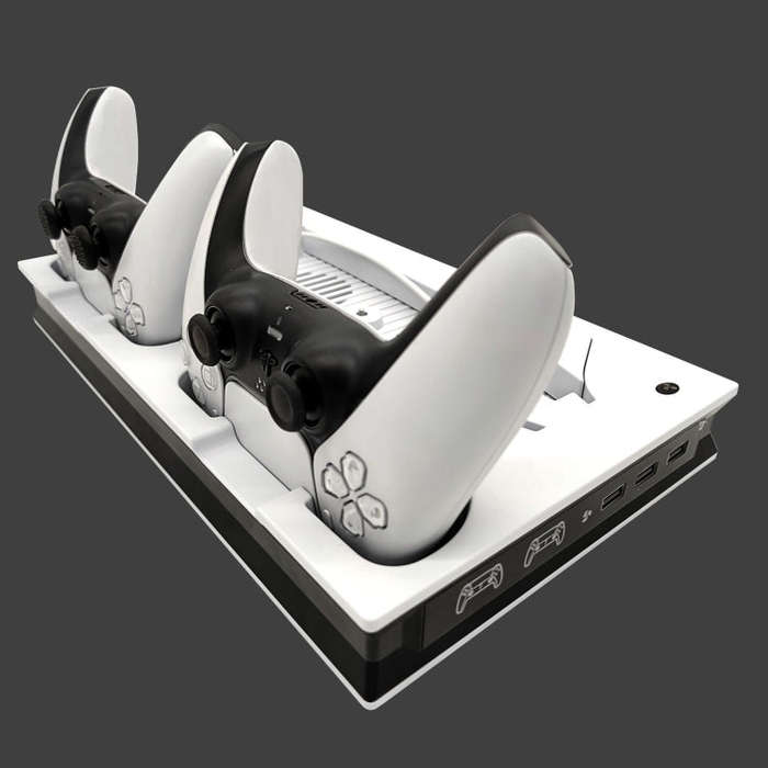 For PS5 Digital / Optical Drive Console Cooling Fan Controller Charging Base With Light Dock Stan...