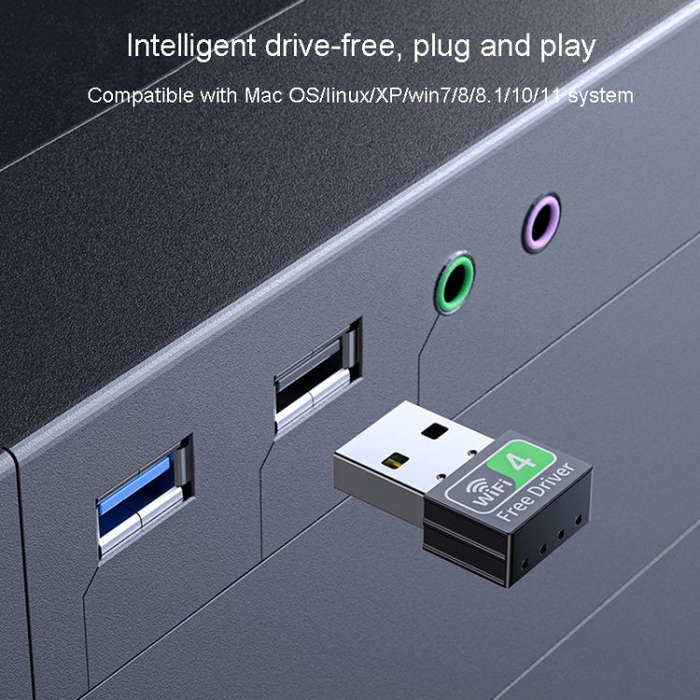 JINGHUA 150M Dual-Band Wireless Network Card Computer External 2.4G/5G USB WiFi Receiver Transmitter