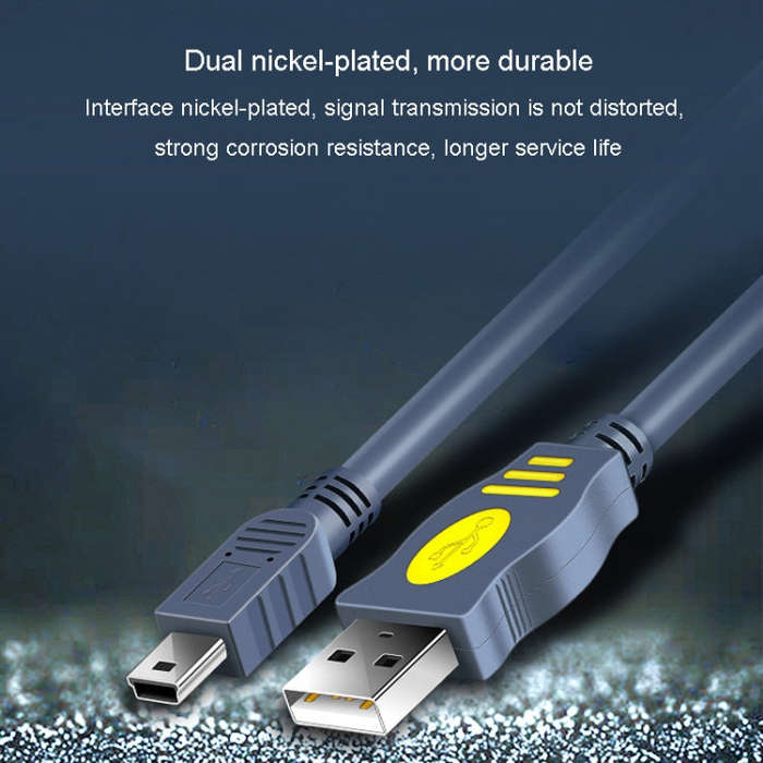 JINGHUA USB2.0 To T-Port Connection Cable MINI5Pin Data Hard Disk Cable, Length: 1.5m