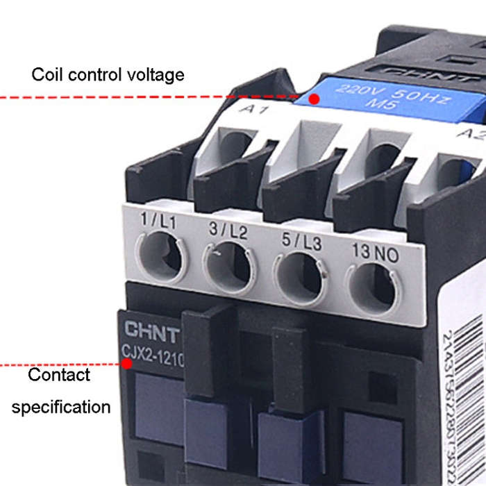 CHNT CJX2-6511 65A 220V Silver Alloy Contacts Multi-Purpose Single-Phase AC Contactor