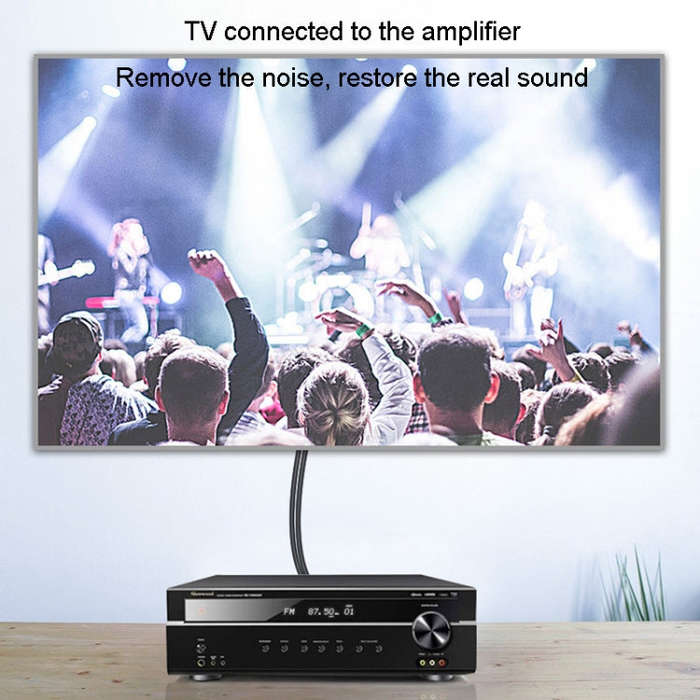 JINGHUA 2RCA Double Lotus Plug Audio Cable Left/Right Channel Stereo Amplifier Connection Wire, L...