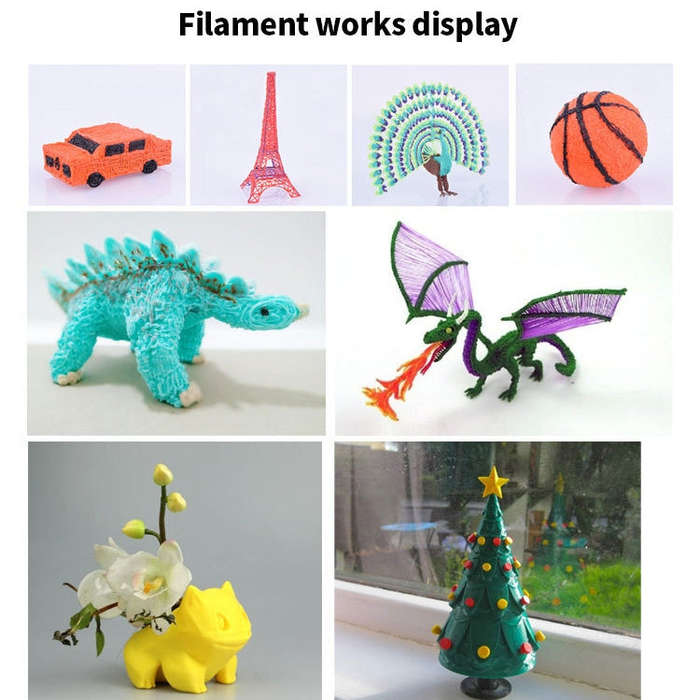 10colors /Set PCL 5m 3D Printing Pen Consumables 1.75mm High Tough Line Material Environmental Ra...