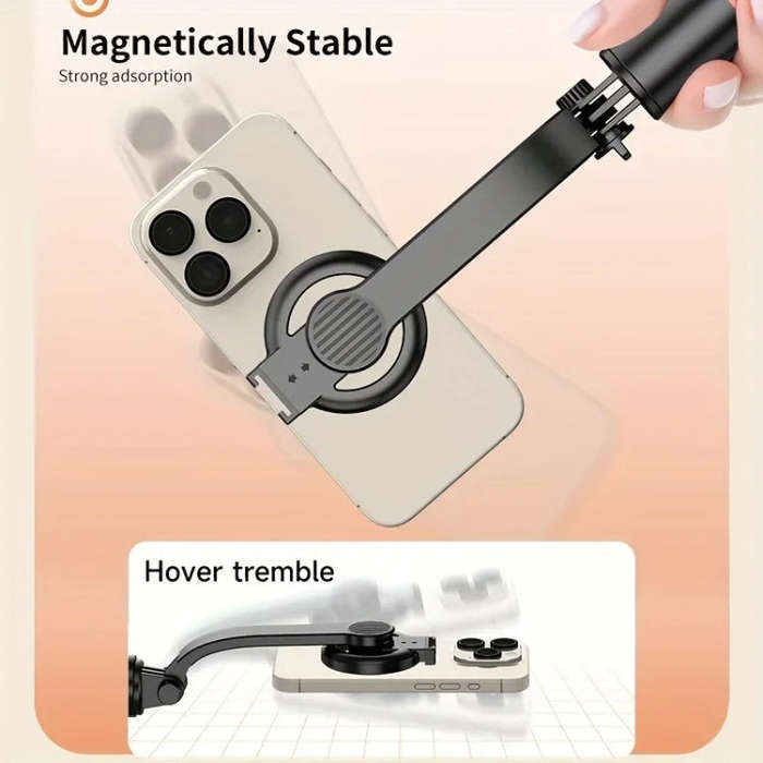 L20 Magnetic Bluetooth Selfie Stick Phone Holder Desktop Tripod Without Fill Light