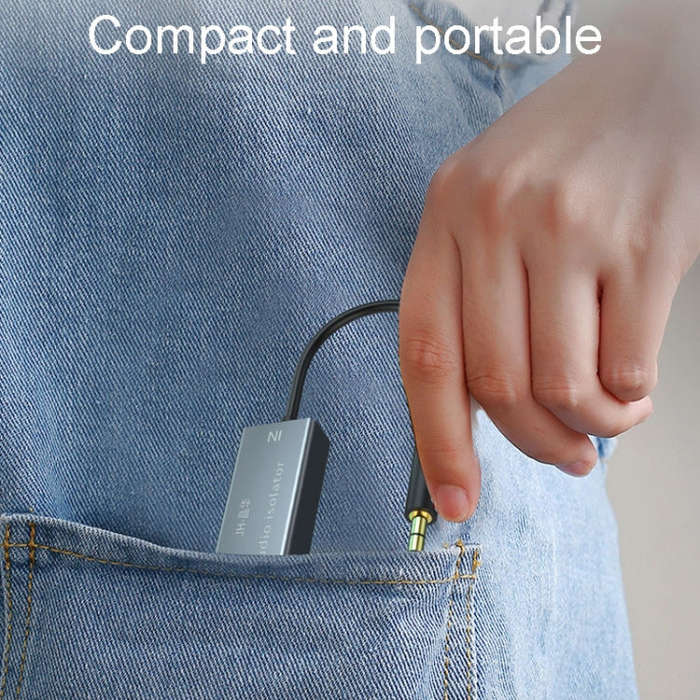 JINGHUA Z100 3.5mm Audio Isolator Car AUX Noise Reduction And Anti-Interference Sound Filtering(B...