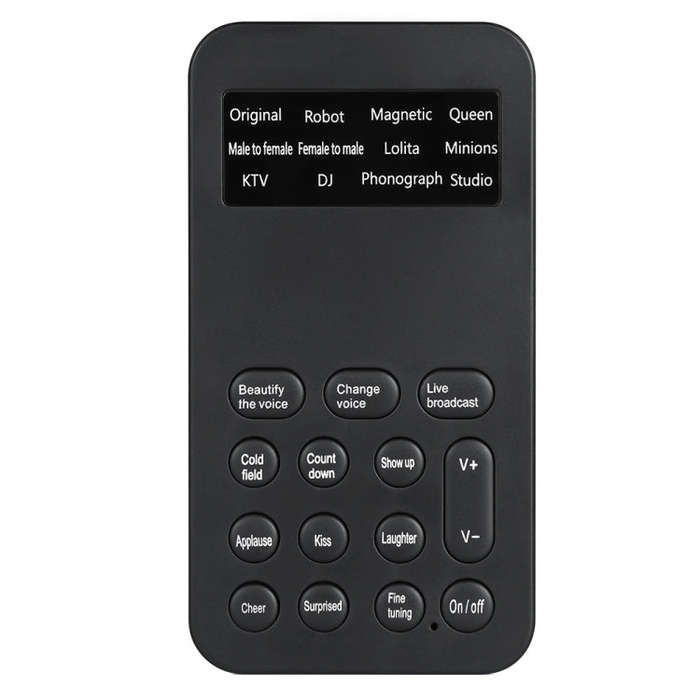 S9 Mobile Phone Computer Live Sound Card Voice Changer Game Karaoke Recording Audio Transformer(E...