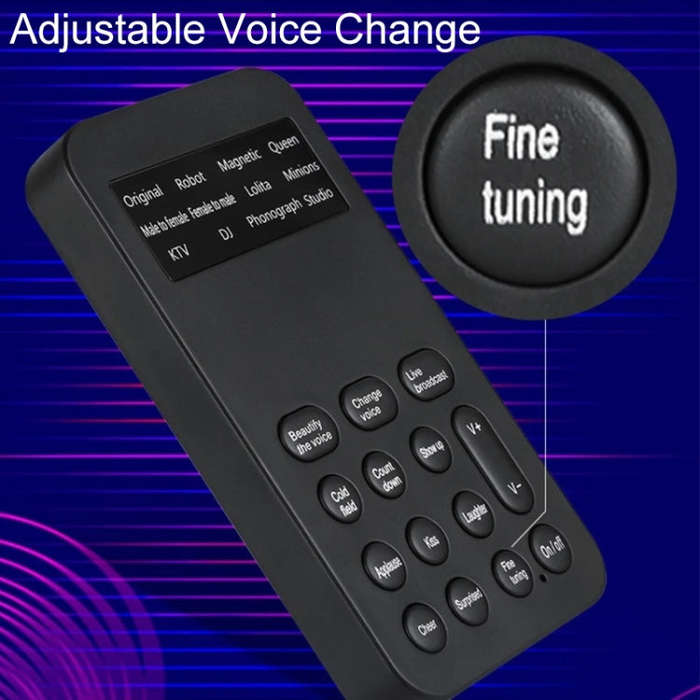 S9 Mobile Phone Computer Live Sound Card Voice Changer Game Karaoke Recording Audio Transformer(E...