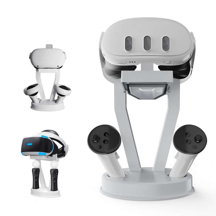 JYS-MQ003 For Quest 3 / 2 VR Glasses Handle Holder Desktop Organizer Accessory(White)