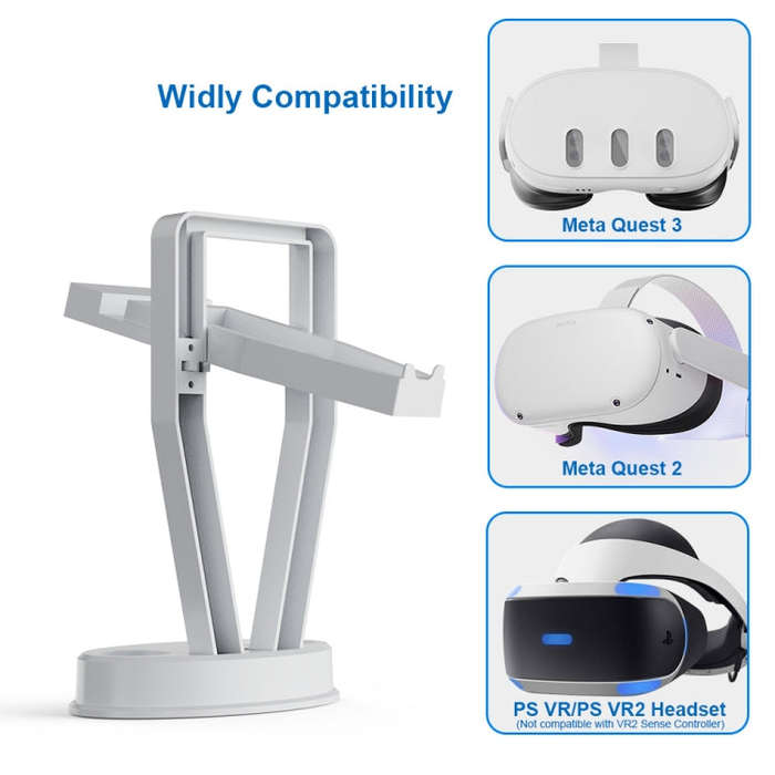 JYS-MQ003 For Quest 3 / 2 VR Glasses Handle Holder Desktop Organizer Accessory(White)