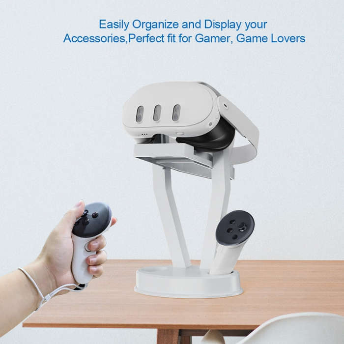JYS-MQ003 For Quest 3 / 2 VR Glasses Handle Holder Desktop Organizer Accessory(White)
