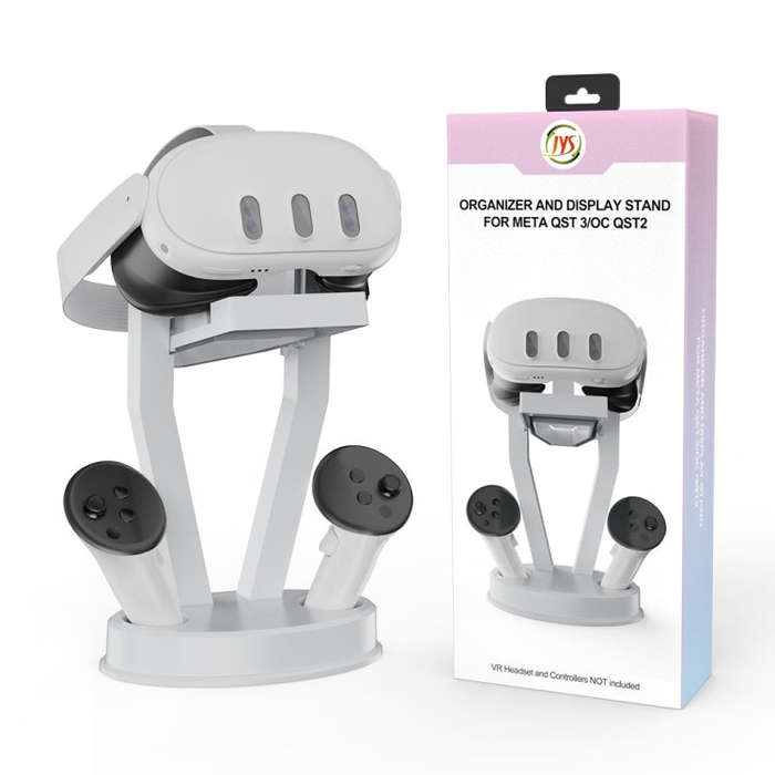 JYS-MQ003 For Quest 3 / 2 VR Glasses Handle Holder Desktop Organizer Accessory(White)