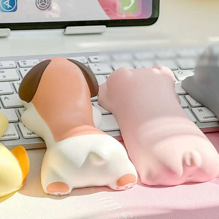 Decompression Memory Foam Mouse Pad Cute Desktop Mouse Wrist Cushion Hand Rest, Pattern: Puppy