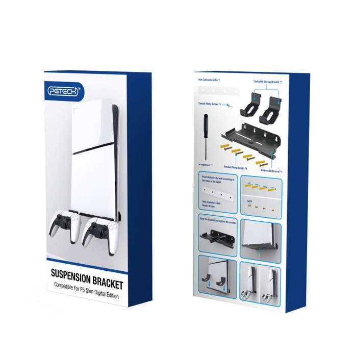 For PS5 Slim Wall-Mounted Storage Rack Host Handle Storage Hanger Accessories