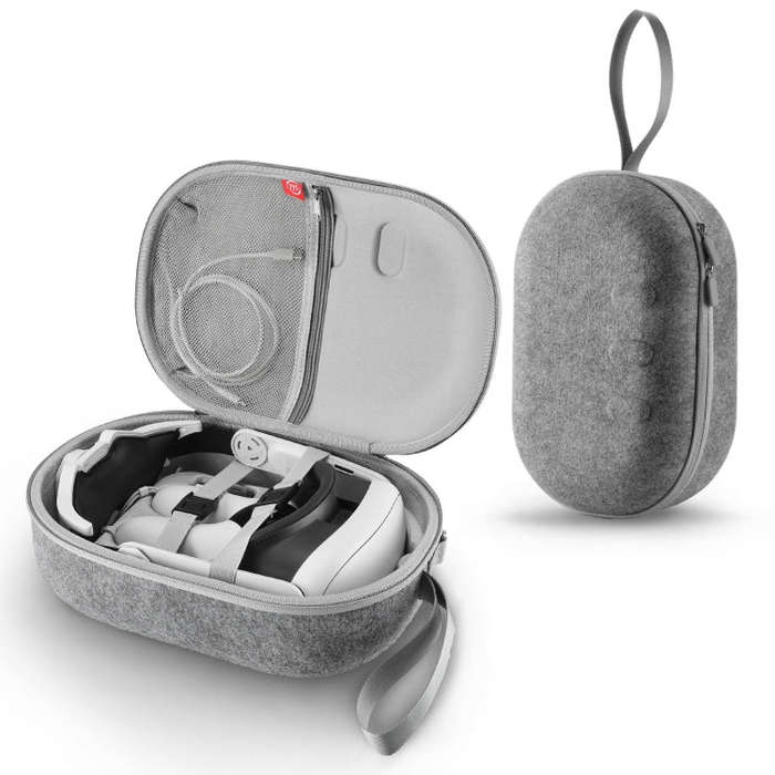 JYS-MQ018 For Apple Vision Pro / Quest 3 VR Glasses Storage Bag Anti-fall and Anti-scrape Portabl...