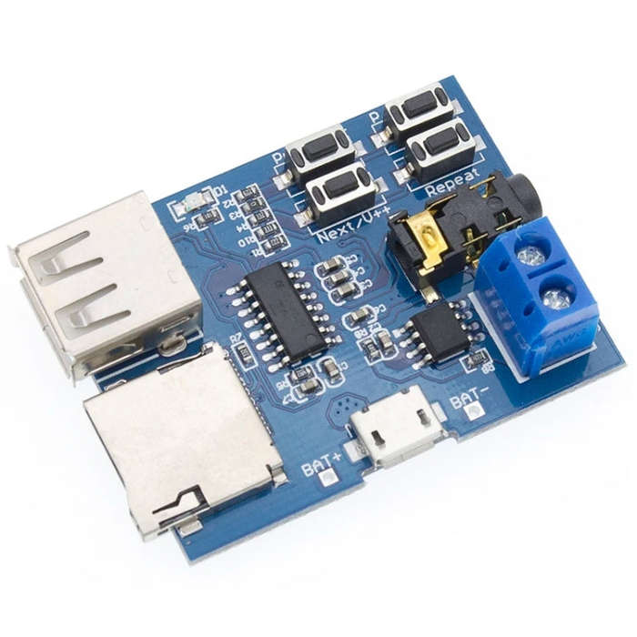 MP3 Lossless Decoder Board Decoder TF Card USB Flash Drive MP3 Decoding Player Module With Amplif...