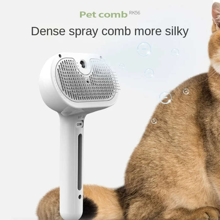 RK56 USB Charging Spray Pet Grooming Comb Cat and Dog Hair Removal Tool Pet Products(White)