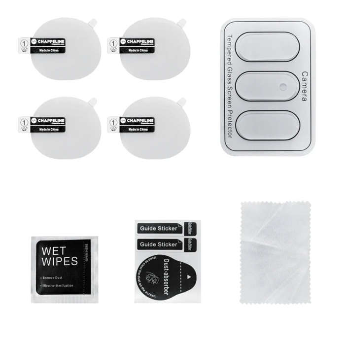 For Quest 3 Tempered Glass Camera Lens Protective Films Set VR Accessories