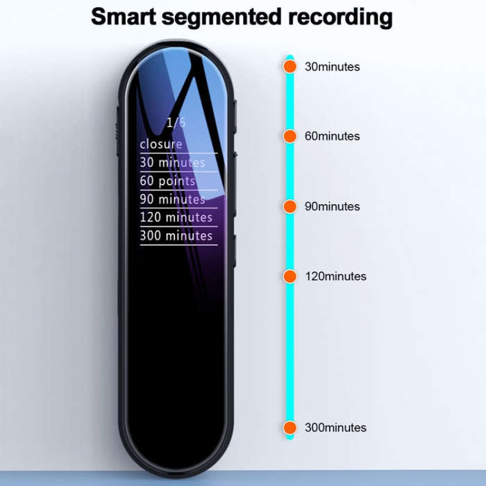Q53 Ultra Long Standby Timer Voice Recorder HD Noise Canceling Recording Device, Size: 8GB(Black)