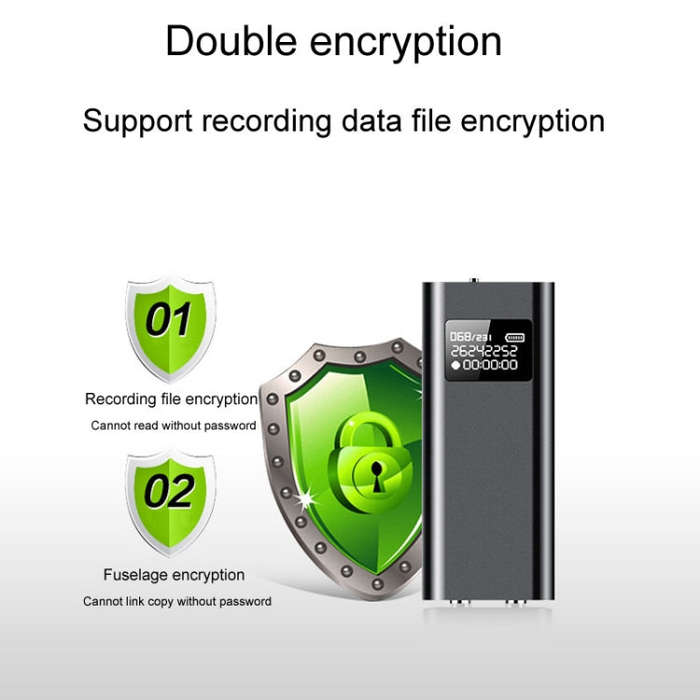 Q25 Intelligent Voice Recorder With Screen HD Noise Canceling Back Clip Voice Reporter, Size: 4GB...