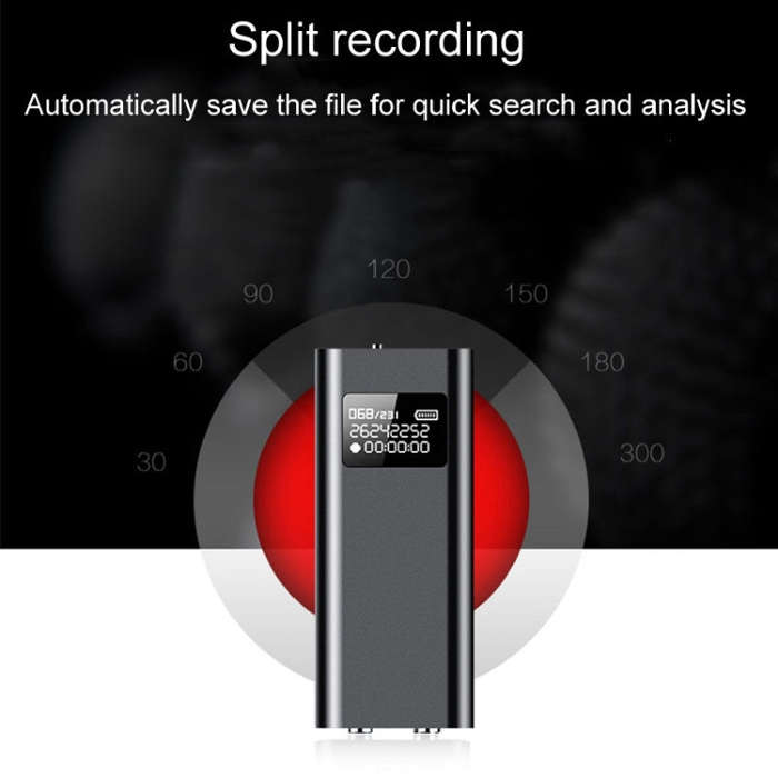 Q25 Intelligent Voice Recorder With Screen HD Noise Canceling Back Clip Voice Reporter, Size: 4GB...