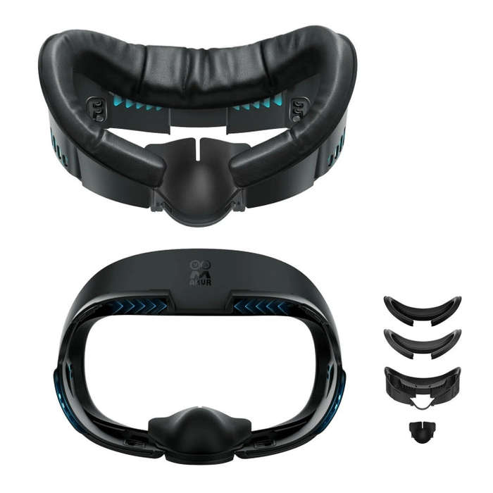 AMVR Q3FC1 For Quest3 Mask Ice Silk Breathable Leather Material(Mask+1 Ice Silk)