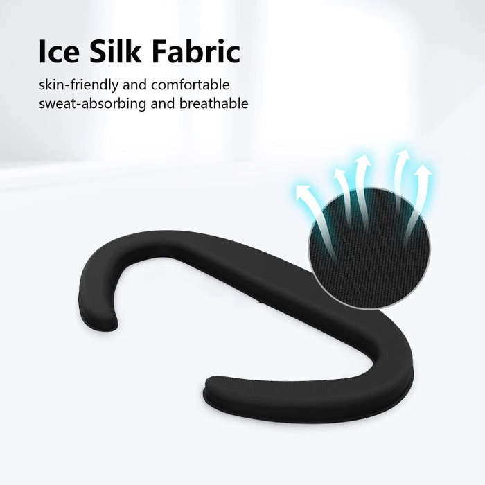 AMVR Q3FC1 For Quest3 Mask Ice Silk Breathable Leather Material(Mask+1 Ice Silk)