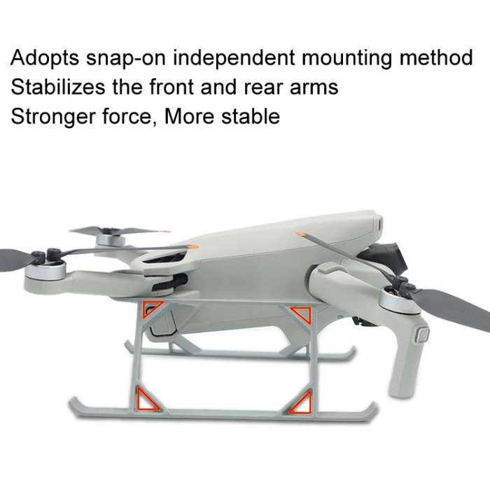 For DJI Mini 3 / Mini 3 Pro 1pair Height Increase Kickstand Landing Gear Propeller Protective Cover