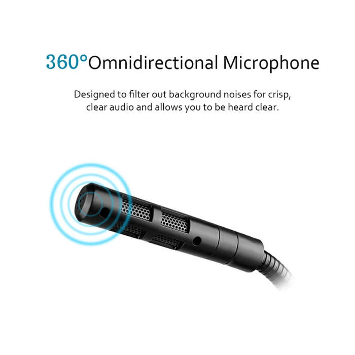 USB Condenser Microphone with Cable for Computer PC Desktop Laptop Notebook Cable Recording Gamin...