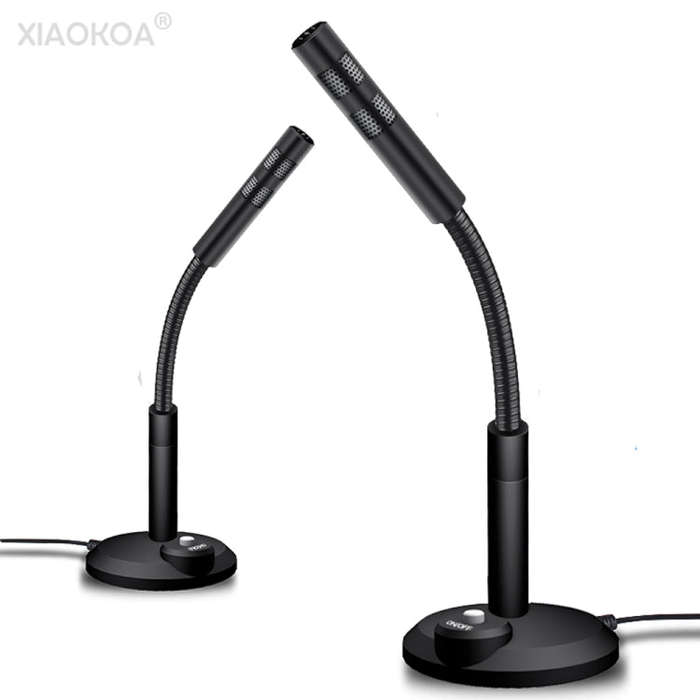 USB Condenser Microphone with Cable for Computer PC Desktop Laptop Notebook Cable Recording Gamin...