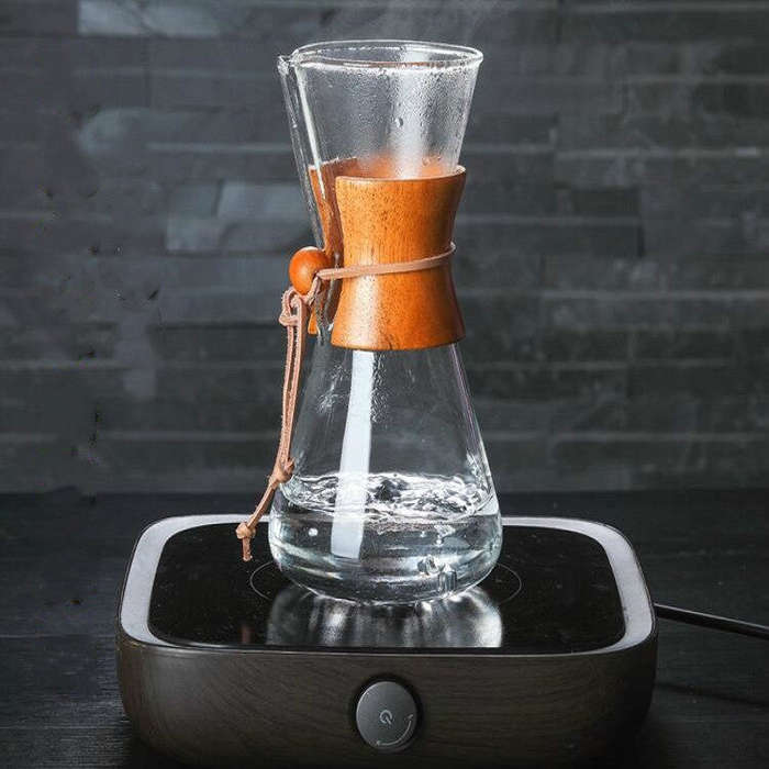 Heat Resistant Glass Coffee Pot Convenient Hand Made Pot, Specification:600ml Coffee Pot