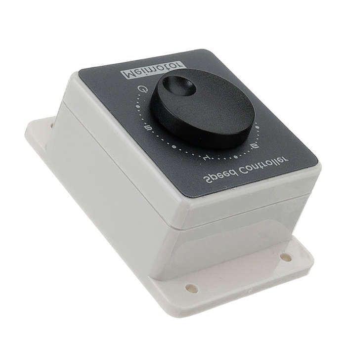 CCM96SK DC 12V 24V 36V 48V PWM DC 10A High Power Motor Speed Controller with Housing (White)