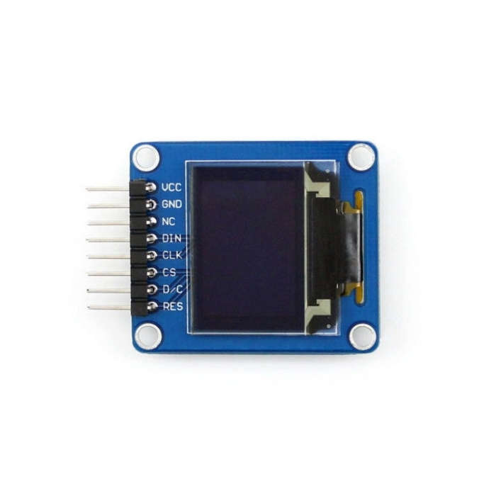 Waveshare 0.95 inch RGB OLED (A), SPI Interface, Curved Horizontal Pinheader