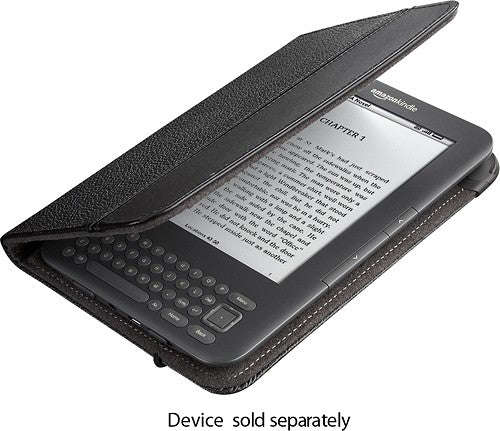 Original AMAZON Kindle Keyboard Leather Cover - Black